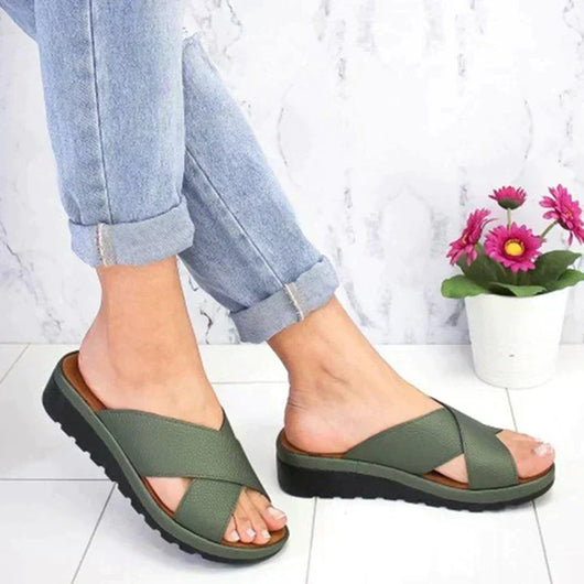 Sandalias Christa de Verano Estilo Ortopédico