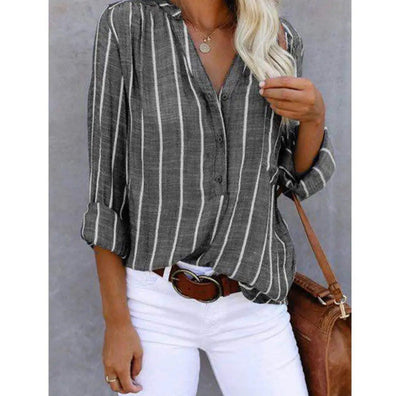 Blusa Natascha Rayas Casual de Verano
