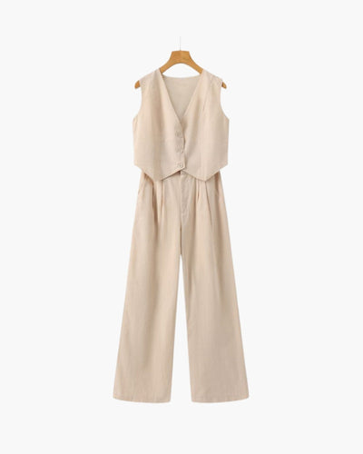 Classy Lady - Conjunto de Lino Dos Piezas