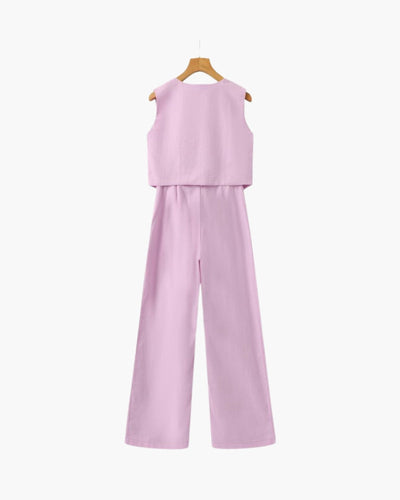 Classy Lady - Conjunto de Lino Dos Piezas