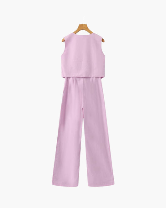 Classy Lady - Conjunto de Lino Dos Piezas
