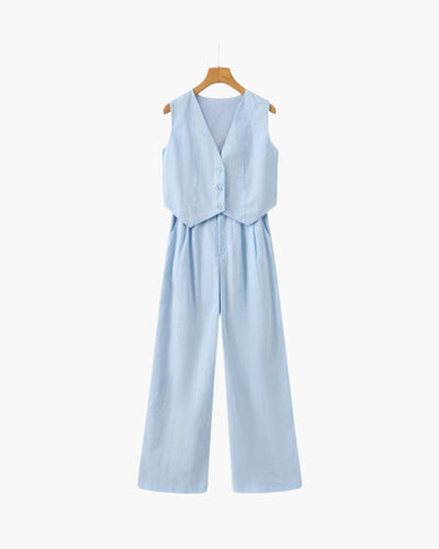 Classy Lady - Conjunto de Lino Dos Piezas