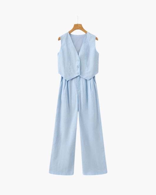 Classy Lady - Conjunto de Lino Dos Piezas