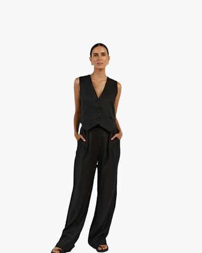 Classy Lady - Conjunto de Lino Dos Piezas