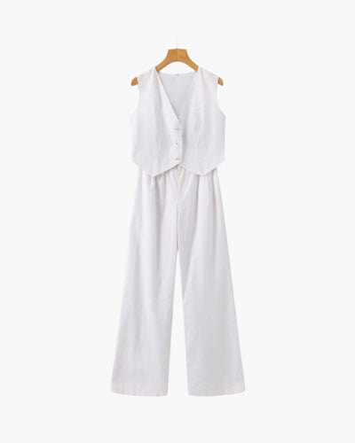 Classy Lady - Conjunto de Lino Dos Piezas