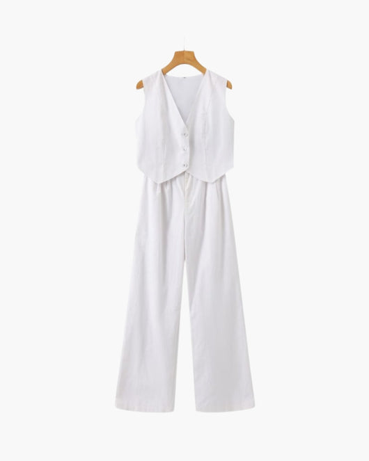 Classy Lady - Conjunto de Lino Dos Piezas