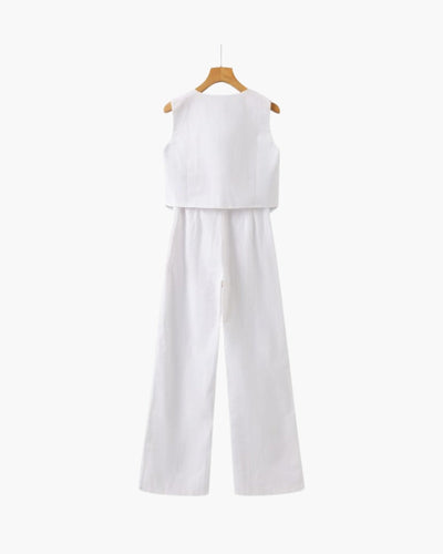 Classy Lady - Conjunto de Lino Dos Piezas