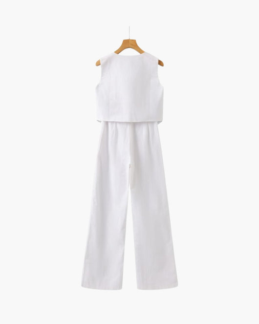 Classy Lady - Conjunto de Lino Dos Piezas