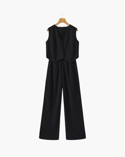Classy Lady - Conjunto de Lino Dos Piezas