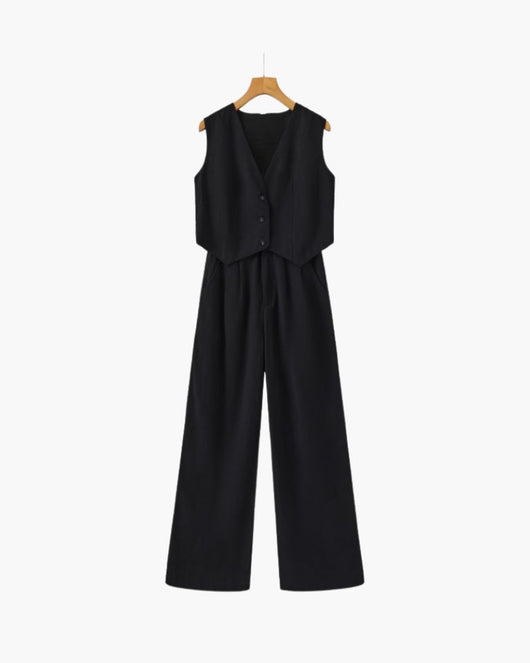 Classy Lady - Conjunto de Lino Dos Piezas