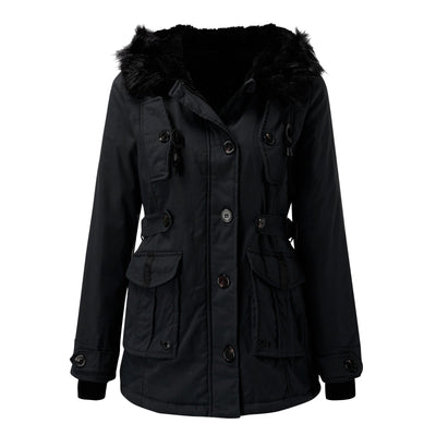 Parka Larga Andrea con Capucha