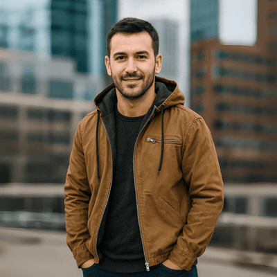 Chaqueta Rainer de Piel con Capucha para Invierno