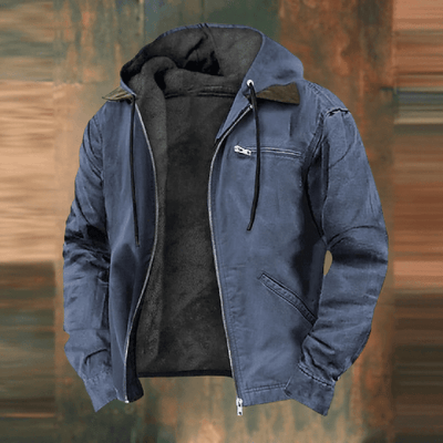Chaqueta Rainer de Piel con Capucha para Invierno