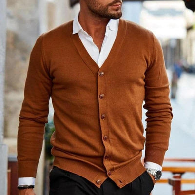 Cárdigan Markus de Cuello en V Business Casual