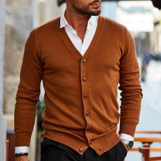 Cárdigan Markus de Cuello en V Business Casual