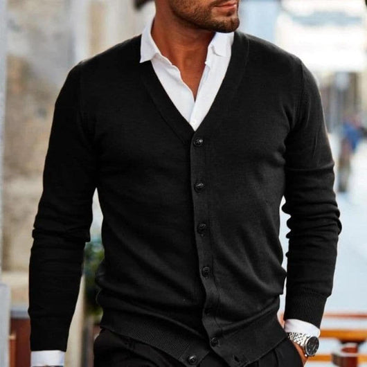 Cárdigan Markus de Cuello en V Business Casual