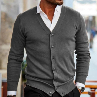 Cárdigan Markus de Cuello en V Business Casual