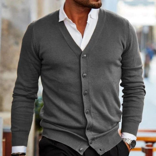 Cárdigan Markus de Cuello en V Business Casual