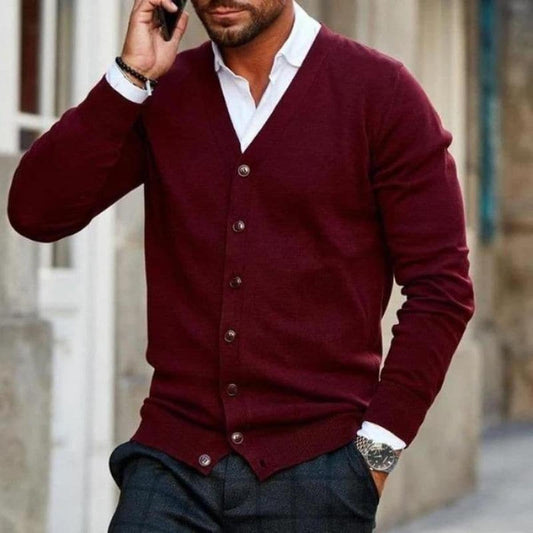 Cárdigan Markus de Cuello en V Business Casual