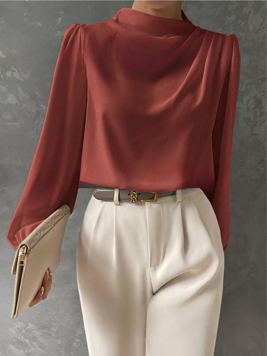 Blusa Sandra Elegante de Manga Larga