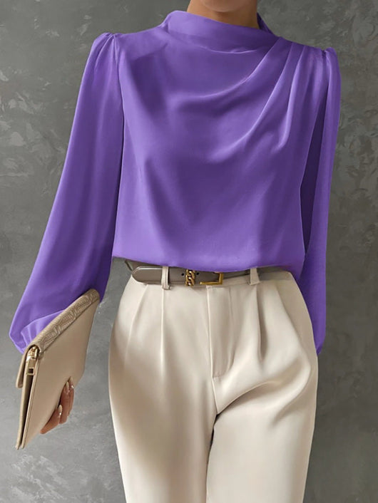 Blusa Sandra Elegante de Manga Larga