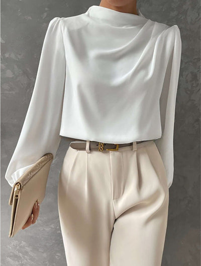 Blusa Sandra Elegante de Manga Larga
