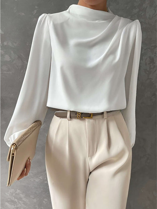 Blusa Sandra Elegante de Manga Larga