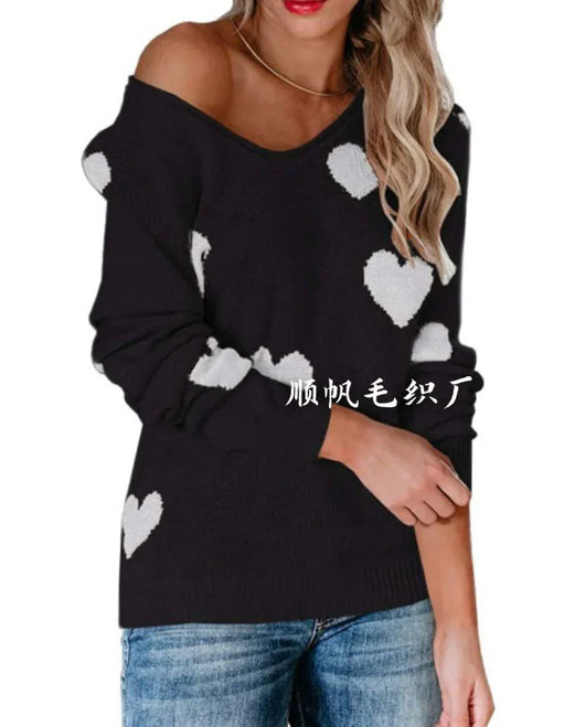 Jersey Navideño Claudia con Estampado de Corazones