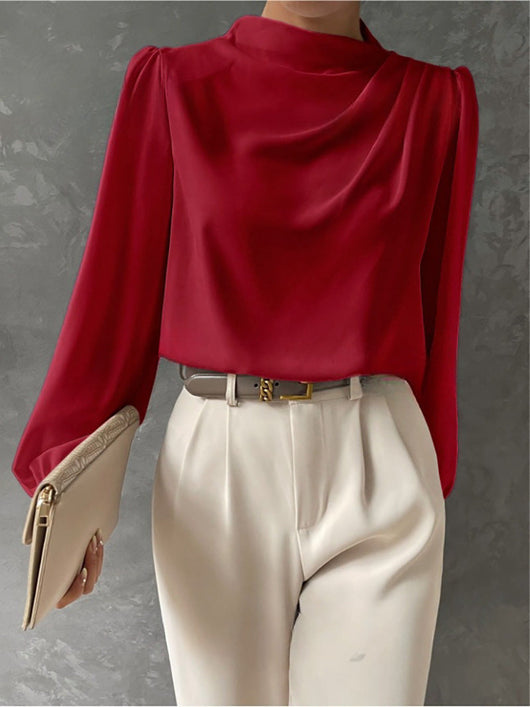 Blusa Sandra Elegante de Manga Larga