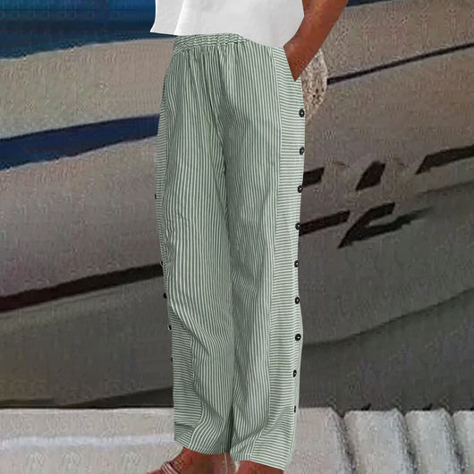 Sera | Pantalón de Rayas con Botones