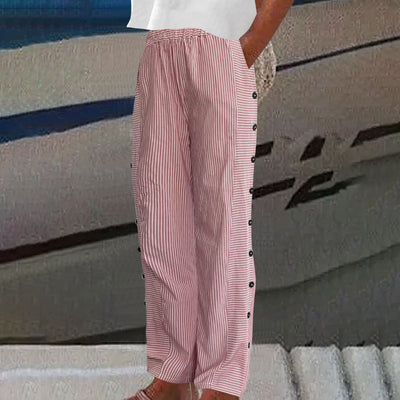 Sera | Pantalón de Rayas con Botones