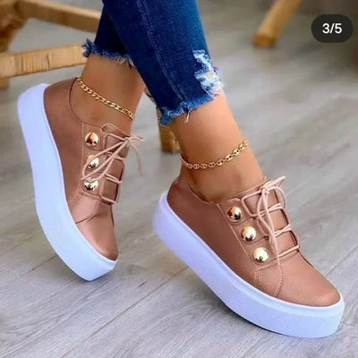 Serena | Zapatillas con Plataforma y Puntera Redonda