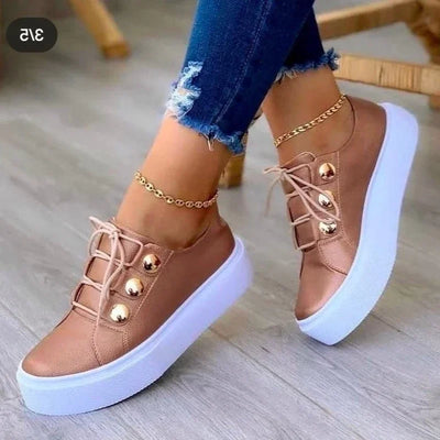 Serena | Zapatillas con Plataforma y Puntera Redonda