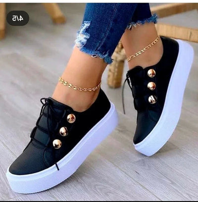 Serena | Zapatillas con Plataforma y Puntera Redonda