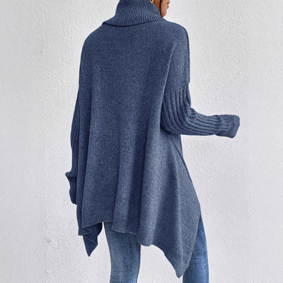 Jersey Gudrun Oversize de Cuello Alto para Invierno