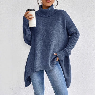 Jersey Gudrun Oversize de Cuello Alto para Invierno