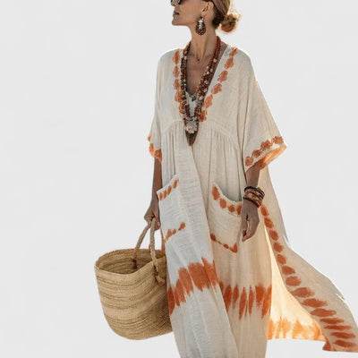 Vestido Largo Boho Alina con Bolsillos