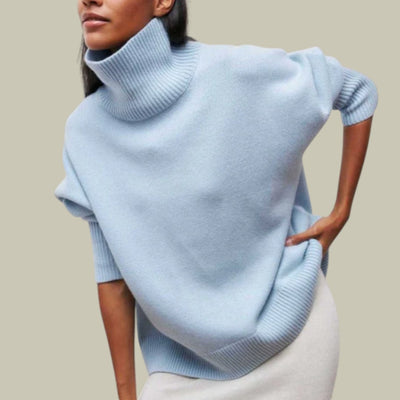 Jersey Stefanie de Cuello Alto Corte Relajado
