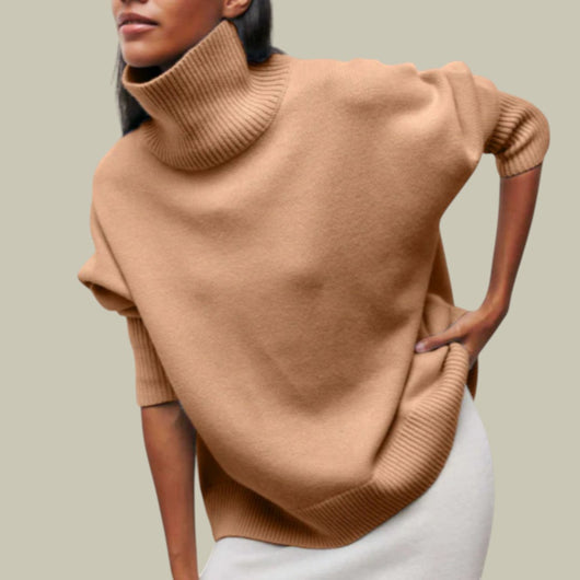 Jersey Stefanie de Cuello Alto Corte Relajado
