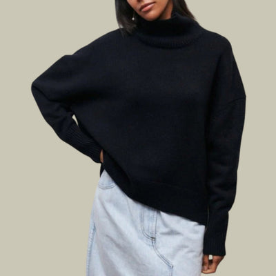 Jersey Stefanie de Cuello Alto Corte Relajado