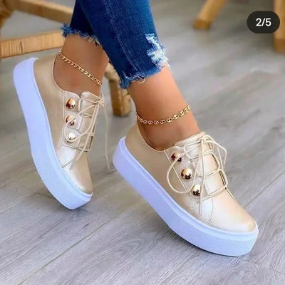 Serena | Zapatillas con Plataforma y Puntera Redonda