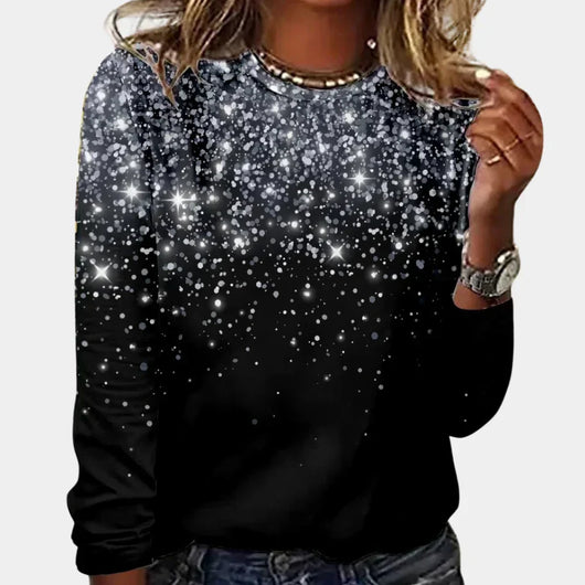 Jersey Navideño Jana con Estrellas Brillantes