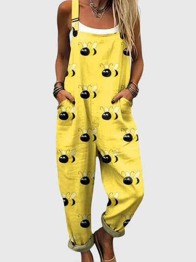 Mono Lilian Casual con Estampado de Abejas