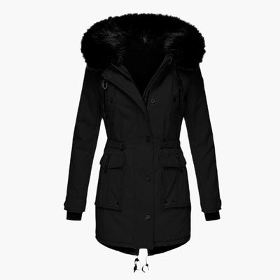 Parka Larga Andrea con Capucha
