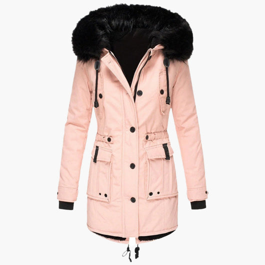 Parka Larga Andrea con Capucha