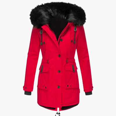 Parka Larga Andrea con Capucha
