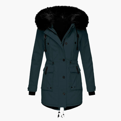 Parka Larga Andrea con Capucha