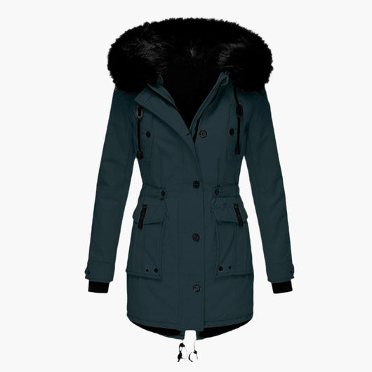 Parka Larga Andrea con Capucha
