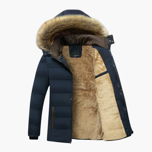 Chaqueta Karl con Capucha y Forro de Pelo Sintético para Invierno
