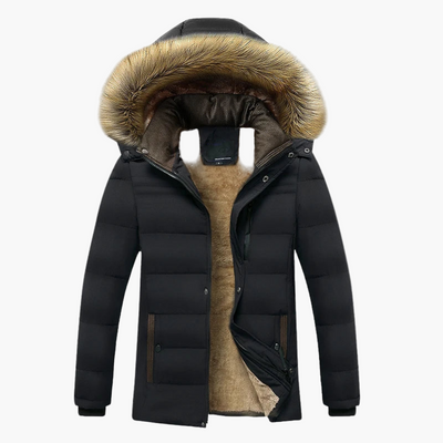 Chaqueta Karl con Capucha y Forro de Pelo Sintético para Invierno